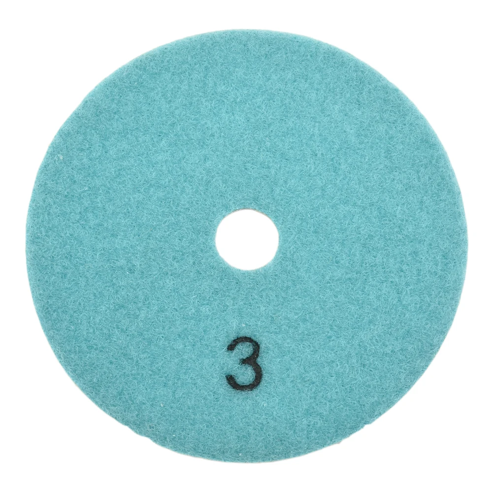 3PC Polishing Pads Granite Polishing Tool Pad Sanding Disc 4 Inch 100mm Dry/Wet Diamond 3 Step Polishing Granite Marble Disk