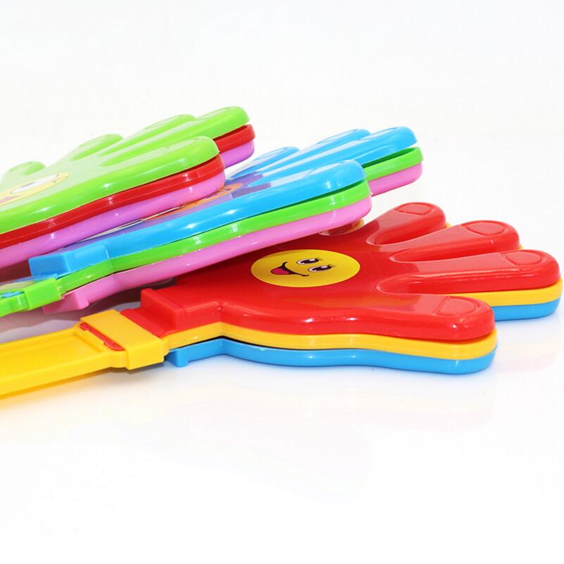 10pcs Noise Maker Clap Toy Hand Beat Plastic Toy Birthday Party Year Noisemaker Hand Clapping Party Favor Supplies