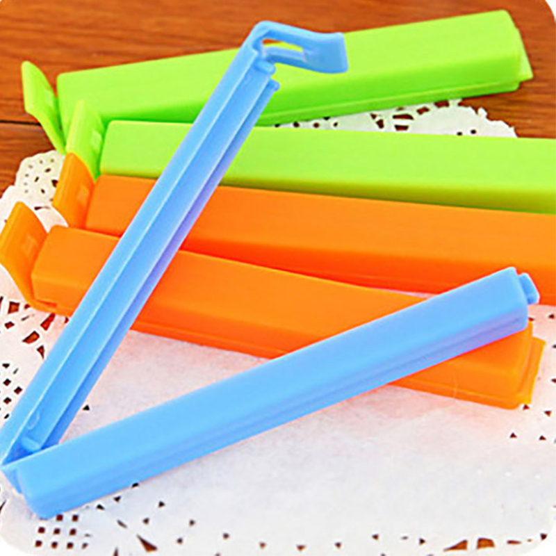 10Pcs Seal Clips Food Snack Bag Sealing Clamp Kitchen Portable Plastic Bag Storage Sealer Clips