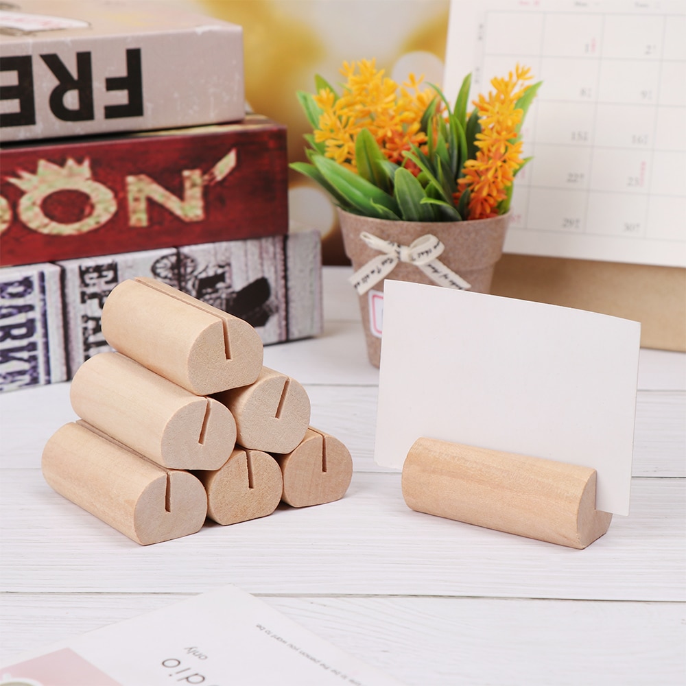 1pc 3 typer naturligt træ noter klip fotoholder klemmer støtte skrivebord kort beskeder håndværk billedramme desktop opbevaring