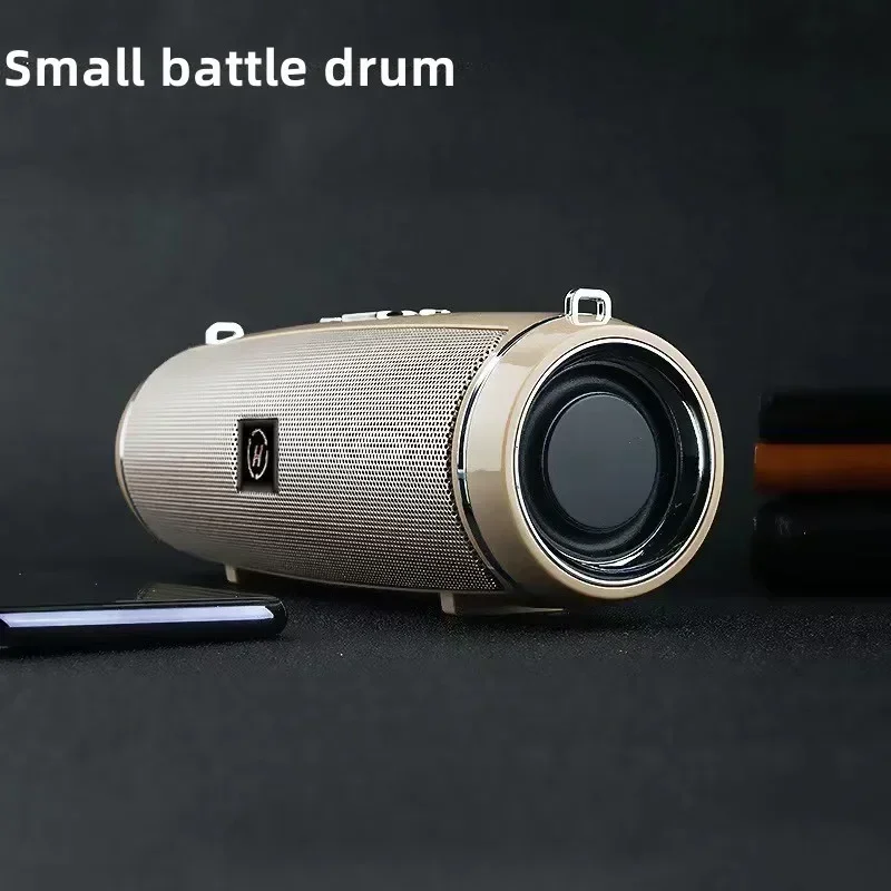 200W Wireless Bluetooth Speaker Portable IPX7 Waterproof Outdoor Subwoofer Stereo Surround Speakers FM Radio TF Boom Box: Gold