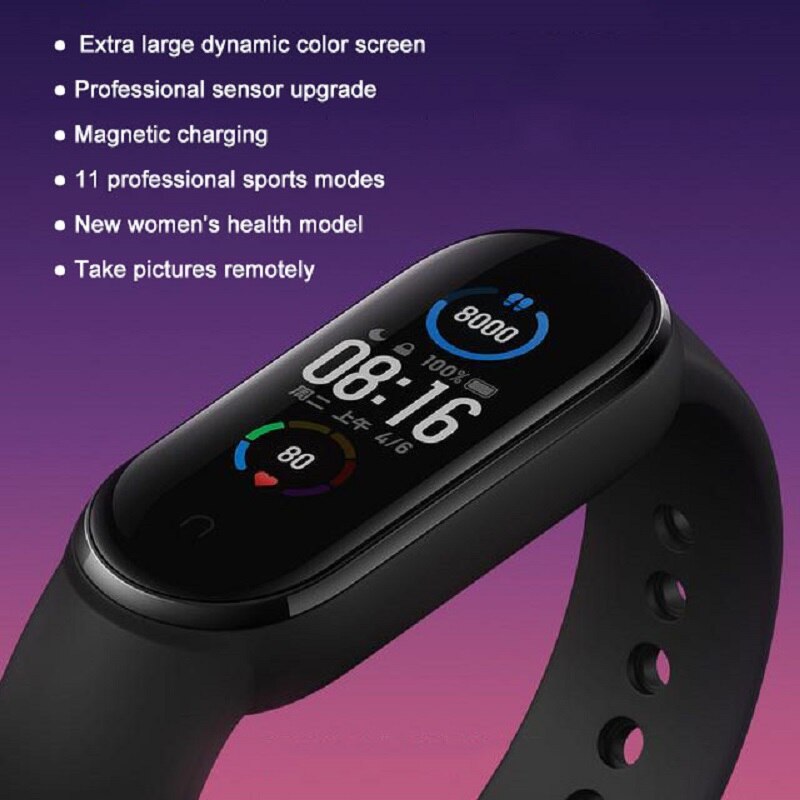 Xiaomi Mi Band 5 Smart Bracelet AMOLED Touch Screen Miband 5 Smartband Fitness Wristband Bluetooth Sport Waterproof Smart Band