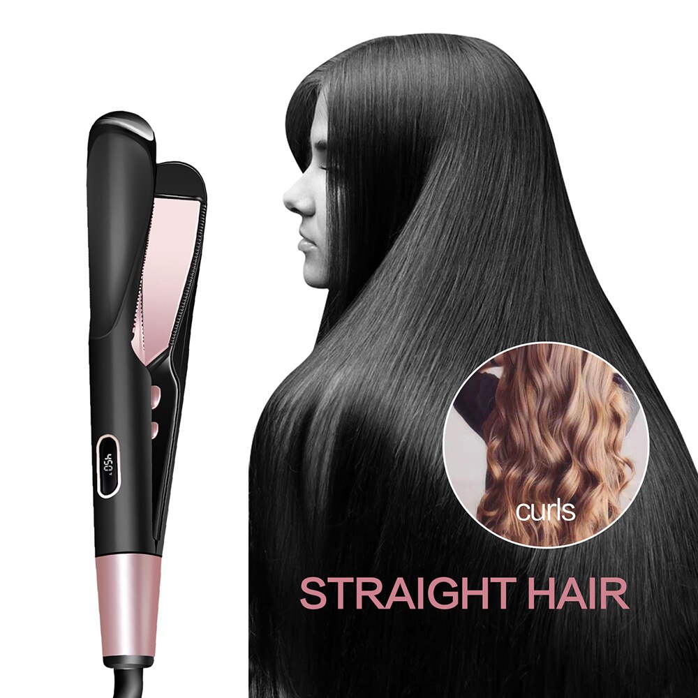Stijltang Draaien Irons 2 In 1 Haar Curling Borstel Professionele Keramische Krultang Stijltang Haar Tools