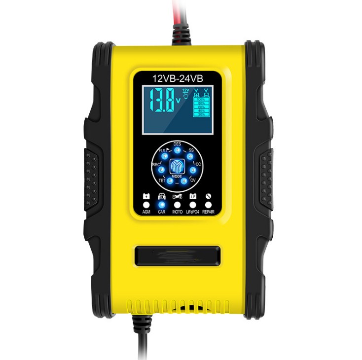 12V24V12A battery charger lithium iron phosphate battery charger AGM motorcycle car battery charger
