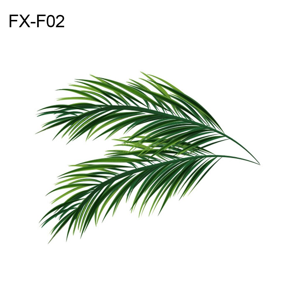 Adhesivo para Mural de pared de planta verde con hojas tropicales, adhesivo para sala de estar: FX F02