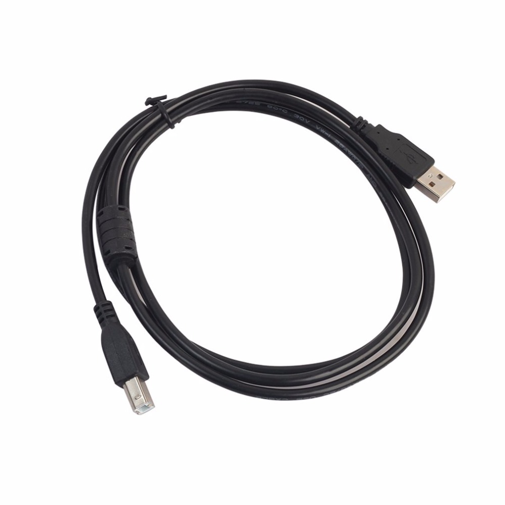1.5m 3m USB 2.0 AM-TO-BM High Speed Cable Lead A to B Long Black Shielded Compatible Printer Scanners Hard Disk Stable