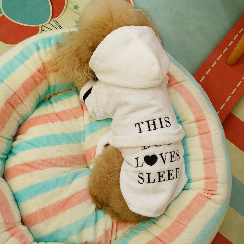 Pijama para perro cachorro, ropa para mascotas suaves, abrigo para perros pequeños y medianos, Chihuahua, Bulldog Francés, Pug