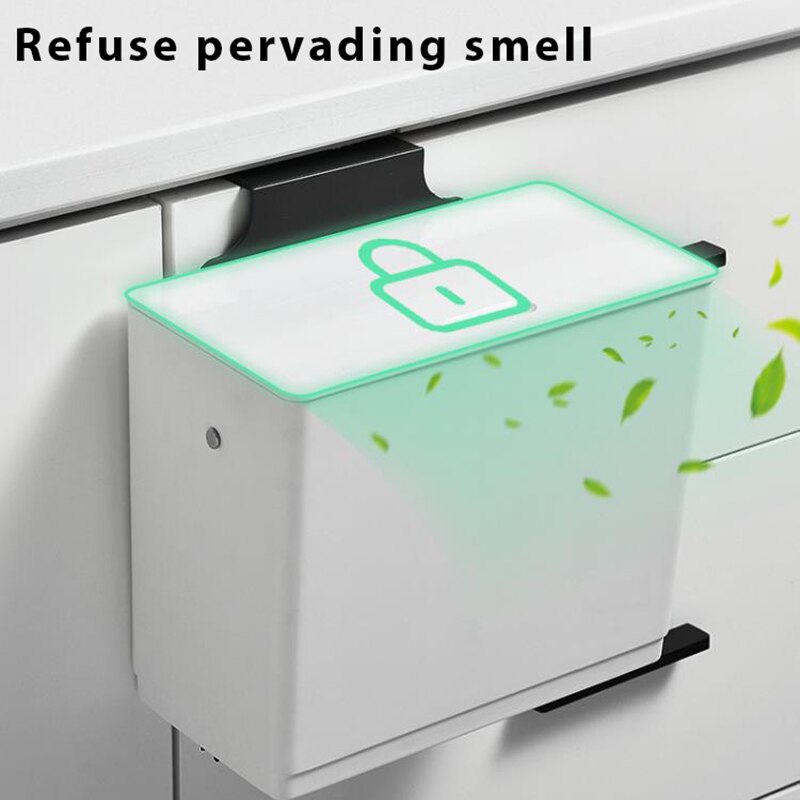 Joybos 6L Prullenbak Keuken Opbergkast Abs Keuken Vuilnisbak Muur Gemonteerde Imperforate Prullenbak Recycle Vuilnis bin