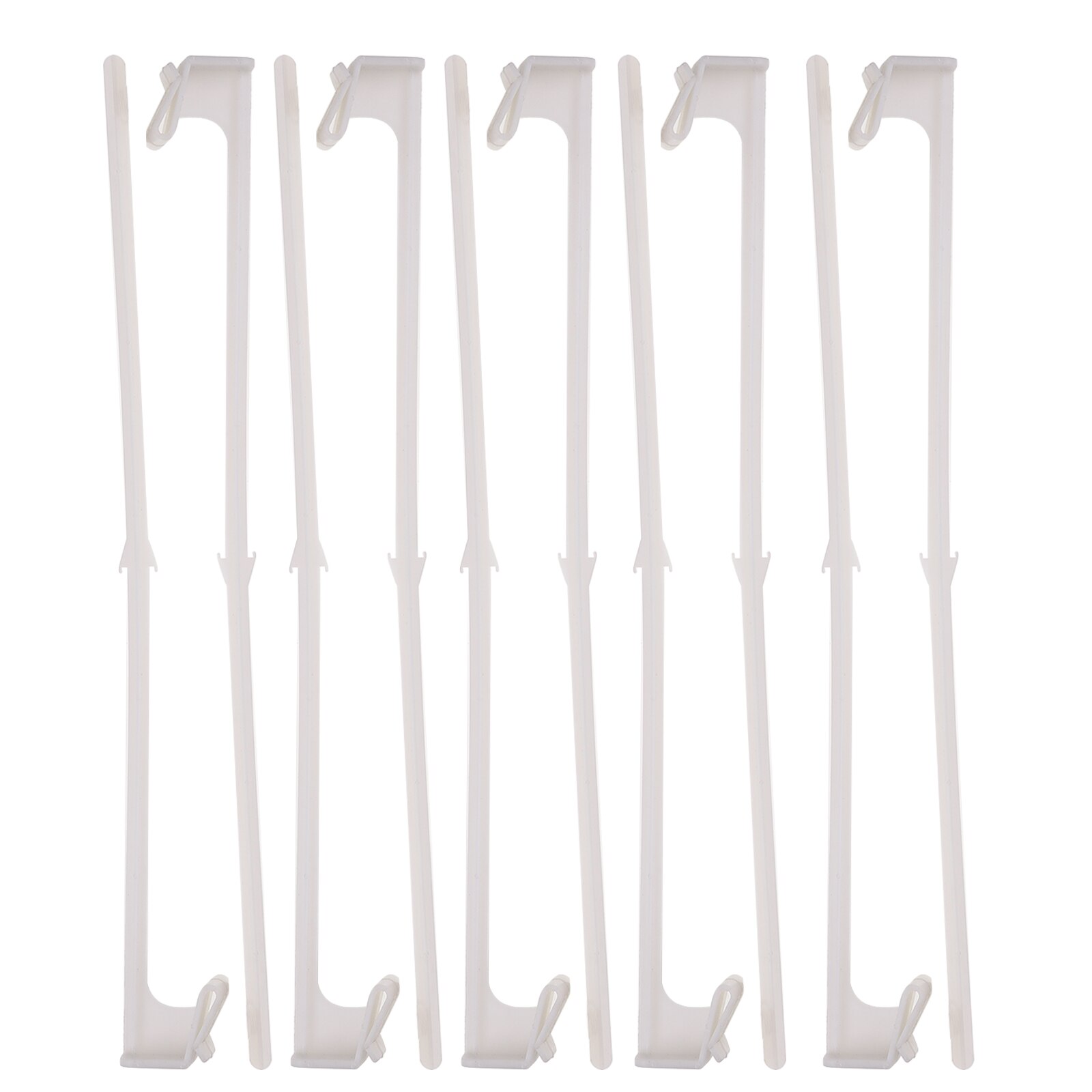 10Pcs Car Window Flagpoles Decor Car Flag Pole Car Logo Window Clip Without Flag