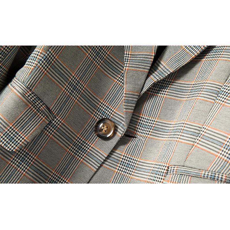 Traje informal de negocios para mujer, ropa de oficina, abrigos largos elegantes para mujer, abrigo de Vintage, otoño