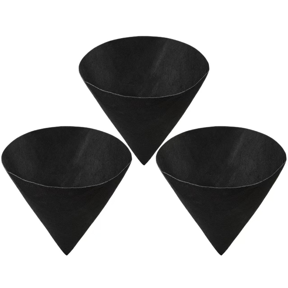 3 stks Ademend Kegelvormige Liners Zwart Milieuvriendelijke Vilt Tuinieren Matten Herbruikbare Planter Mand Liners Outdoor Tuinieren: Light Grey