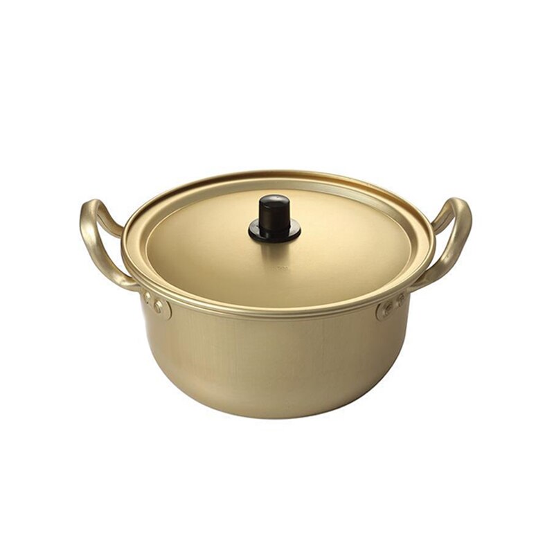 Chic Gold Soup Pot Aluminum alloy Non-stick Milk Pot Stockpot Cooker Salad Noodle Bowl Kitchen Cooking Tools 1PC cookware set: 14cm