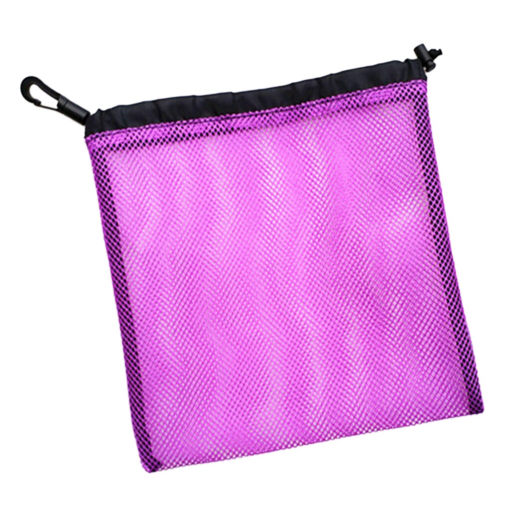 Lightweight Nylon Mesh Nets Bag Pouch Golf Tennis 30 Balls Carrying Holder Storage Drawstring Bag - Choose Colors