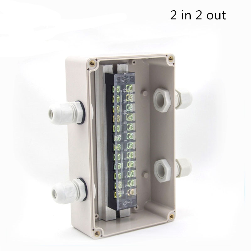 Waterproof Electrical Outdoor Junction Box with terminal 158*90*60mm Sealed Switch Plastic Enclosure Case Electrical Box