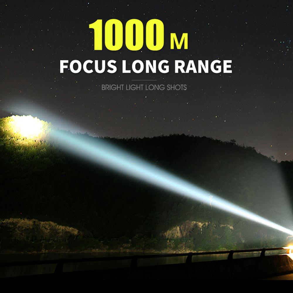 Super Bright LED Flashlight - USB Rechargeable - L2/P70 - Zoomable - Bicycle Light - First Aid Kit