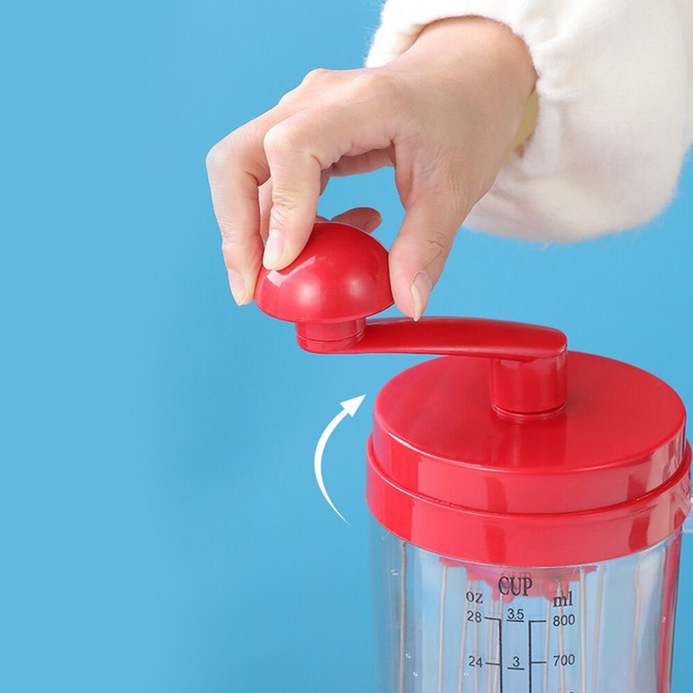 Cake Dispenser Cake Dough Batter Dispenser Hand-held Dispenser and Measuring Cup DIY Pancake Muffin Dough Cream Baking Tools