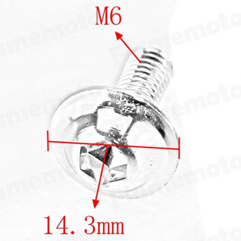 10 Uds tornillo de motocicleta perno pernos azules tornillo de aluminio adorno M6 x 16mm Universal