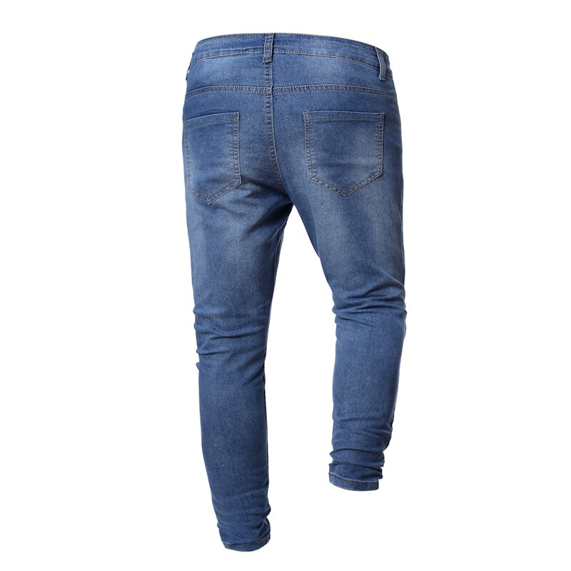 Jeans Men Spring and Autumn Eurocode Men's Straight Tube Business Casual Slim Jeans for Men