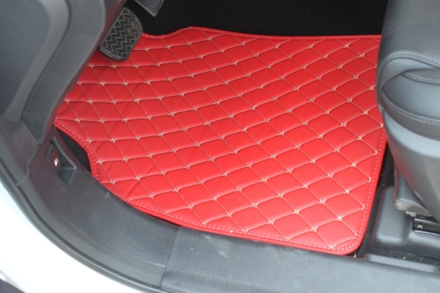 Universella bilmattor speciellt för mercedes benz s klass  w222 w221 s400 s500 s600 l lyxiga bilstilar mattor mattor: Brigh röd  b1 st