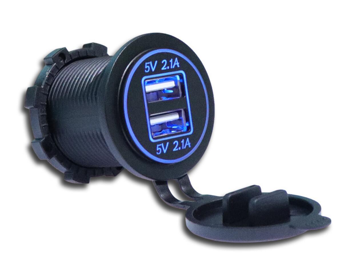 Car usb charger cover for motorcycle auto truck atv boat led adapterfor uaz 31512 3153 3159 3162 simbir 469 hunter patriot