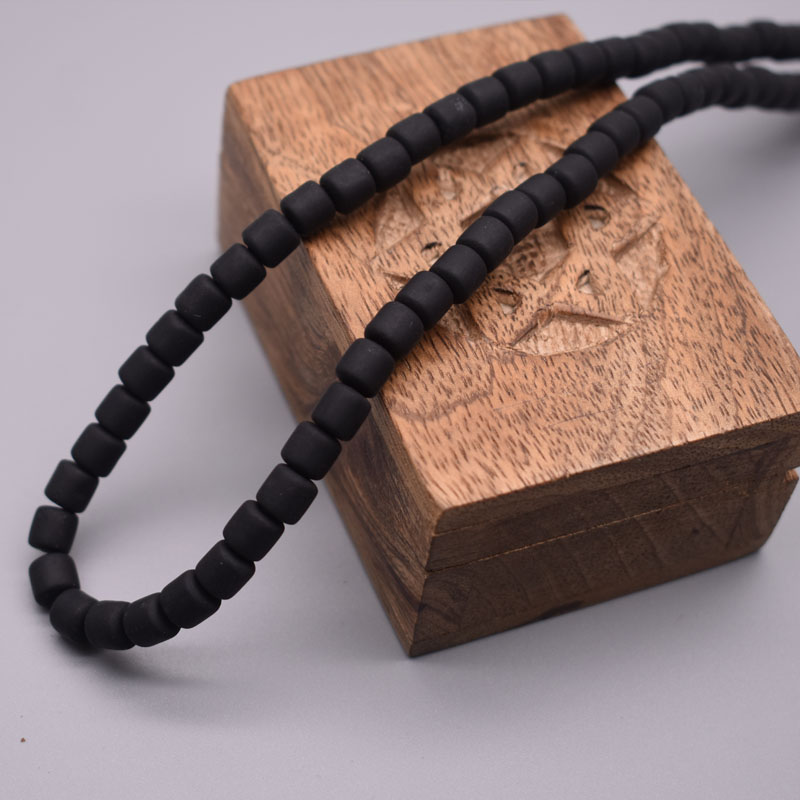 6mm Polymer Clay Tube Beads Loose Spacers Beads for Jewelry Making DIY Findings Bracelet Necklace Accessory: WHITE