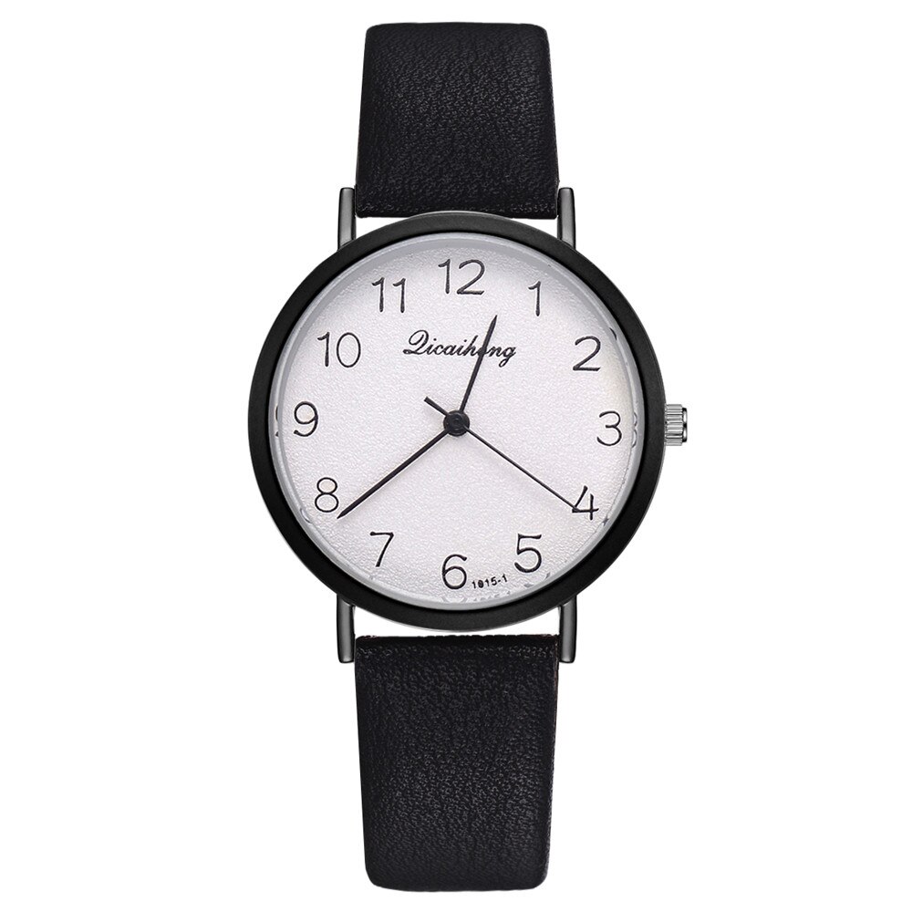 Prosty damski skórzany pasek robić zegarka analogowy zegarek kwarcowy zwykły złoty damski sukienka na prezent zegarki zegar kobieta Relogio Feminino