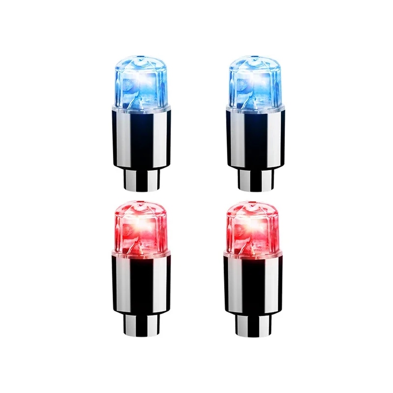 Car Hub Ambient Light Bicycle LED Tire Lights Universal Car Neon Lamp Valve Cover Lights Tire Colorful Flashing Bulb Decoration: green