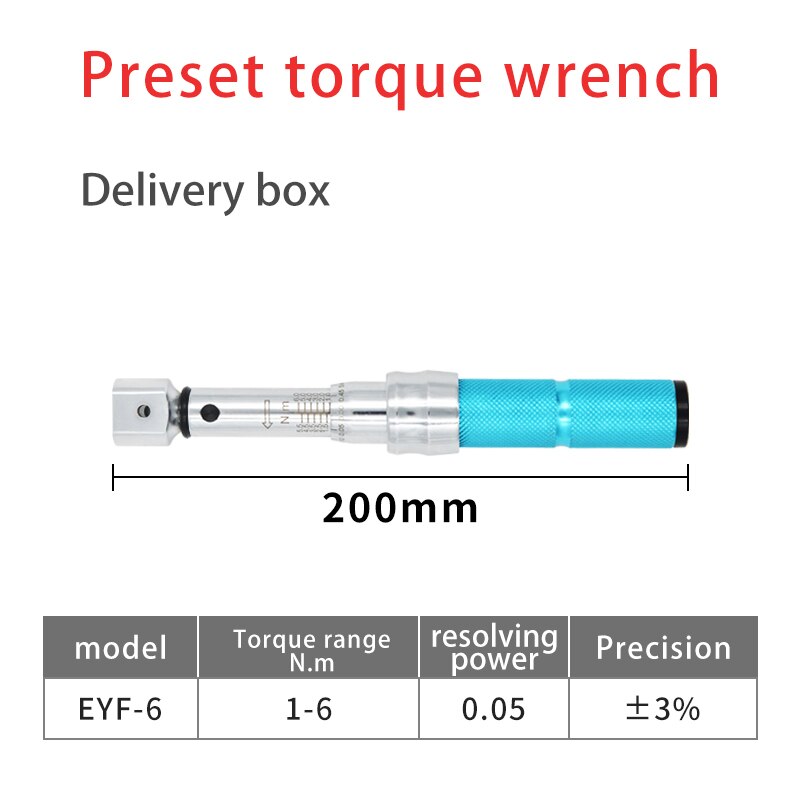 Preset Open End Interchangeable Torque Wrench Open End Spanner Torque Wrench 6N.m 20N.m 25N.m 30N.m 60N.m: 1-6N