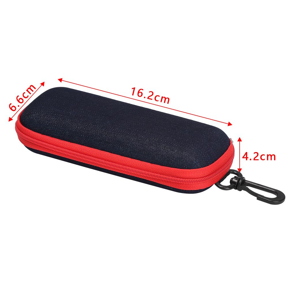 Mode Denim Stof Bril Doos Rits Zonnebril Bescherming Container Brillen Etui Leesbril Organizer Draagtas