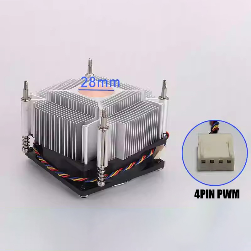 80MM CPU Air Cooler 4PIN PWM Cooling PC Radiator Fan for Intel X79 X99 CPU Fan Ventilador