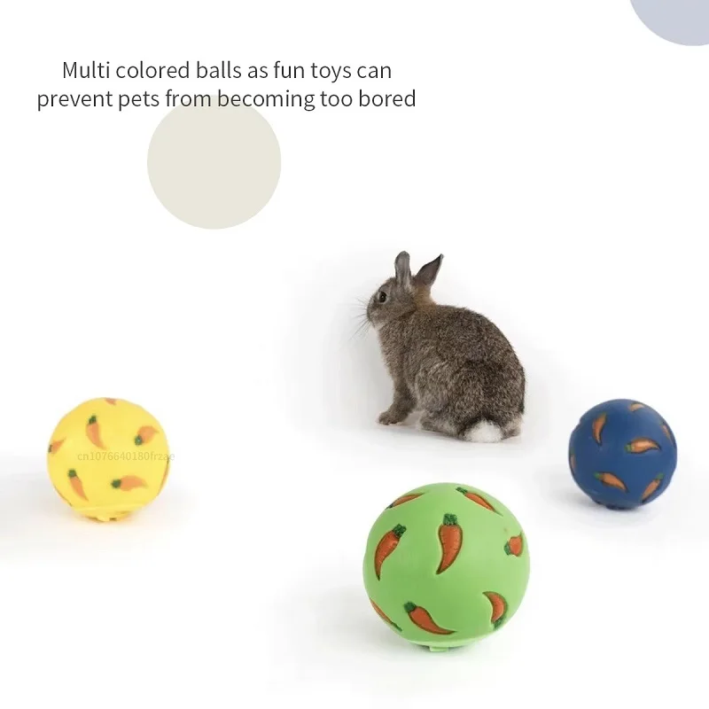 Boule de friandises pour lapin, mangeoire lente pour animaux de compagnie, jouet interactif pour collation, balle résistante aux morsures, jouets d'alimentation, fournitures pour chat cochon d'inde
