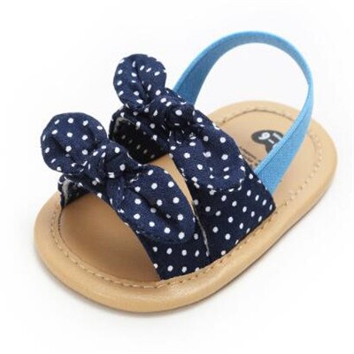 Baby Sandalen Kind Baby Meisje Strik Houten oor Sandalen Lederen Sandalen Zomer Party Prinses Schoenen: D / 0-6 months
