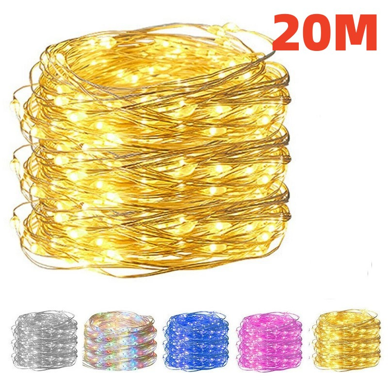 1m/2m/3m/5m/10m USB LED Lichterketten Girlande Lampe DIY Party Hochzeit Weihnachten baum Blinker Gebühr LED Lichter Hause Dekoration