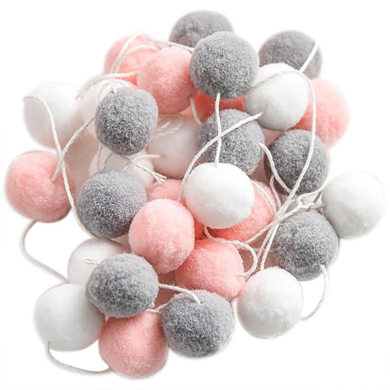 2.3M Babykamer Decoratie Macaron Gekleurde Haar Bal Kids Meisjes Decor Tent Beddengoed Bumpers Party Hanger Muur Opknoping Accessoire