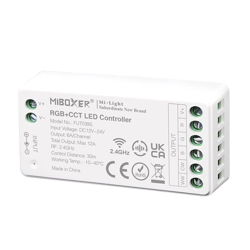 Miboxer 2.4G RF Wireless Dimmer CCT RGB RGBW RGB+CCT FUT035S FUT036S FUT037S FUT038S FUT039S Controller Samll Size MiLight: FUT039S RGBCCT