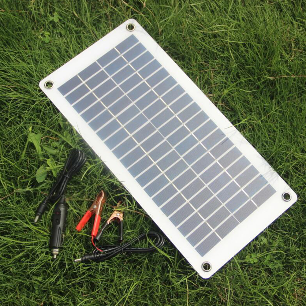 8.5 W/12 V Portable Solar Power Panel Solar Car Battery Charger Trickle Opladen Voor RV Motorfiets
