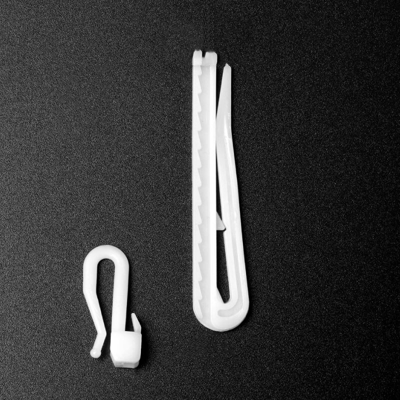 Plastic Curtain Hanging Hooks Window White Hooks Home Curtain Accessories Adjust The Lift