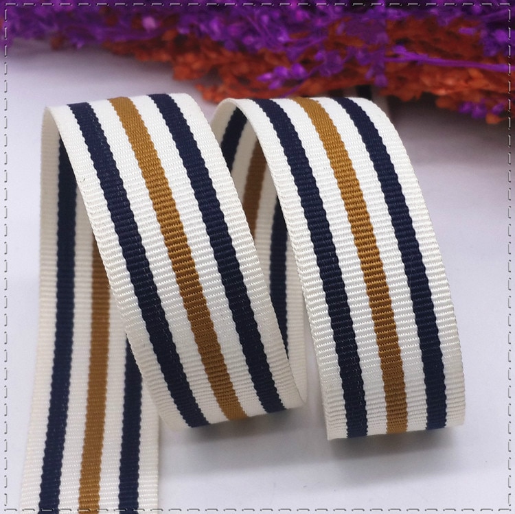 (1 meter/partij) 20mm grosgrain lint gedrukt gekleurde strepen wrap lint DIY Handgemaakte Naaien Kleding Haar Decoratieve riem