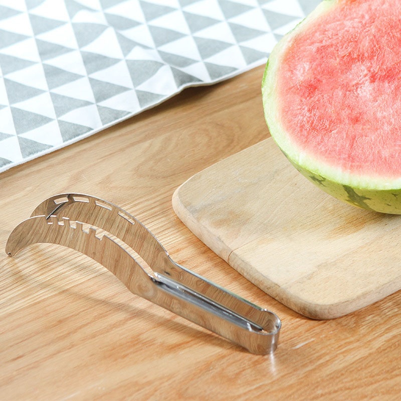 Wassermelone Artefakt Schneidemesser Edelstahl Messer Corer Obst und Gemüse Werkzeuge Wassermelone Clip Küchenzubehör
