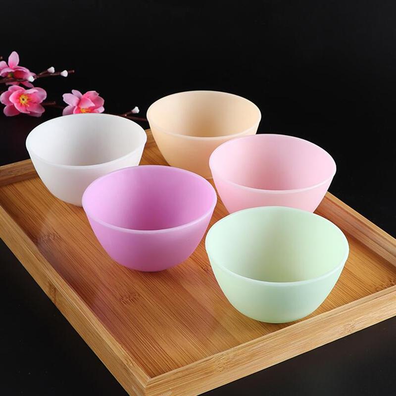 12,5 X8cm/10,5 X7cm/8X5cm Geruchlos Anti-Tropfen Silikon Schüssel Gesichts Maske Mischen Vorbereitung Sauerei Salz Soße zucker Butter Dressing Schüssel