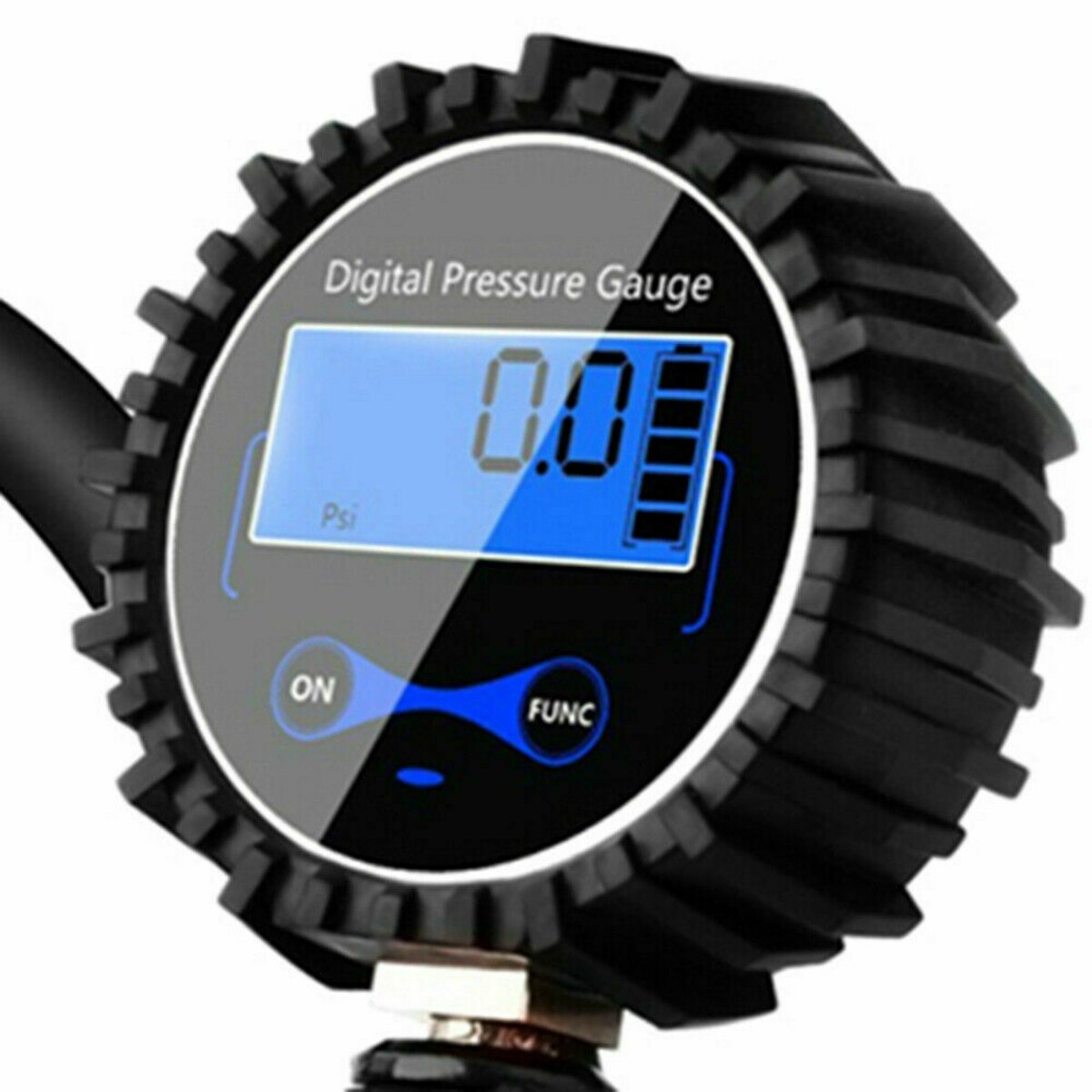 LCD Digital Tire Inflator Pressure Gauge Air Compressor Pump Quick Connect Coupler for Car Truck Motorcycle 200 PSI
