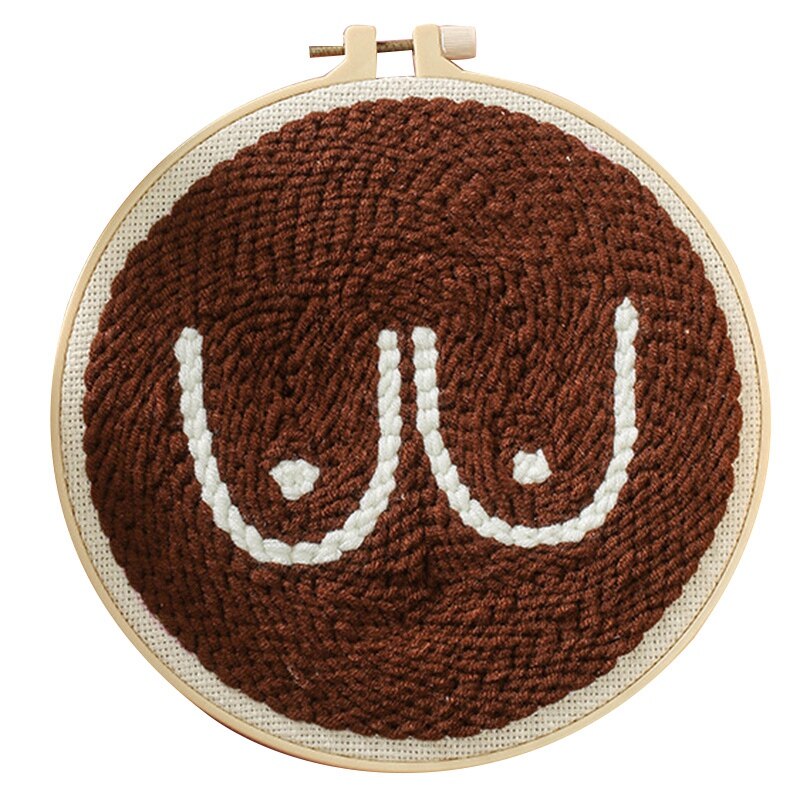 Modern DIY Punch Needle Embroidery Kit Punch Needle Cross Stitch for Beginner Handcraft Wall Painting: Default Title