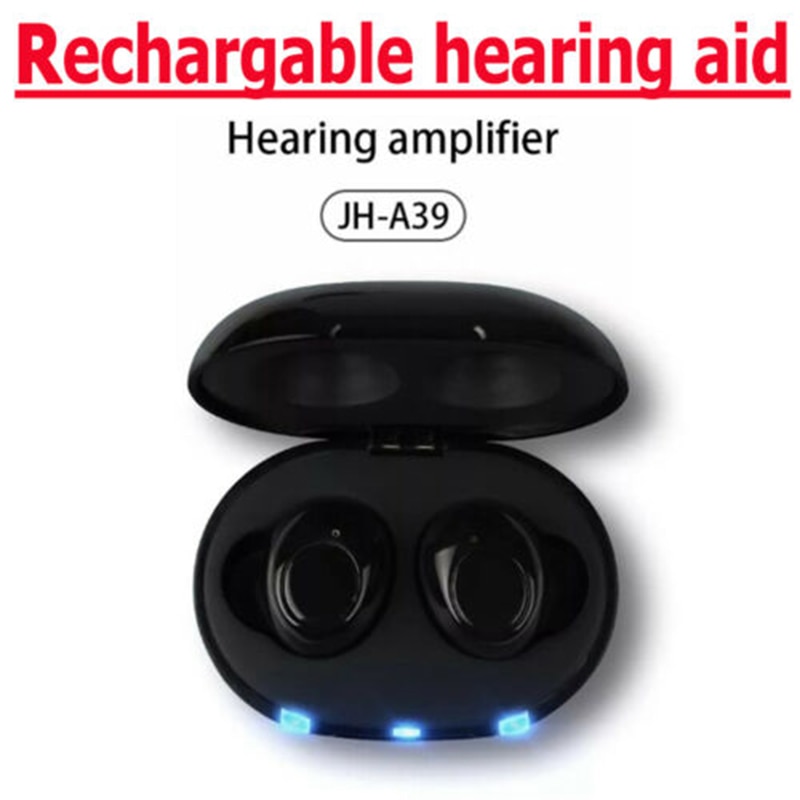 In Stock A39 Rechargeable MiNi Digital Invisible Hearing Aids CIC Amplifier Elderly Deafness Free