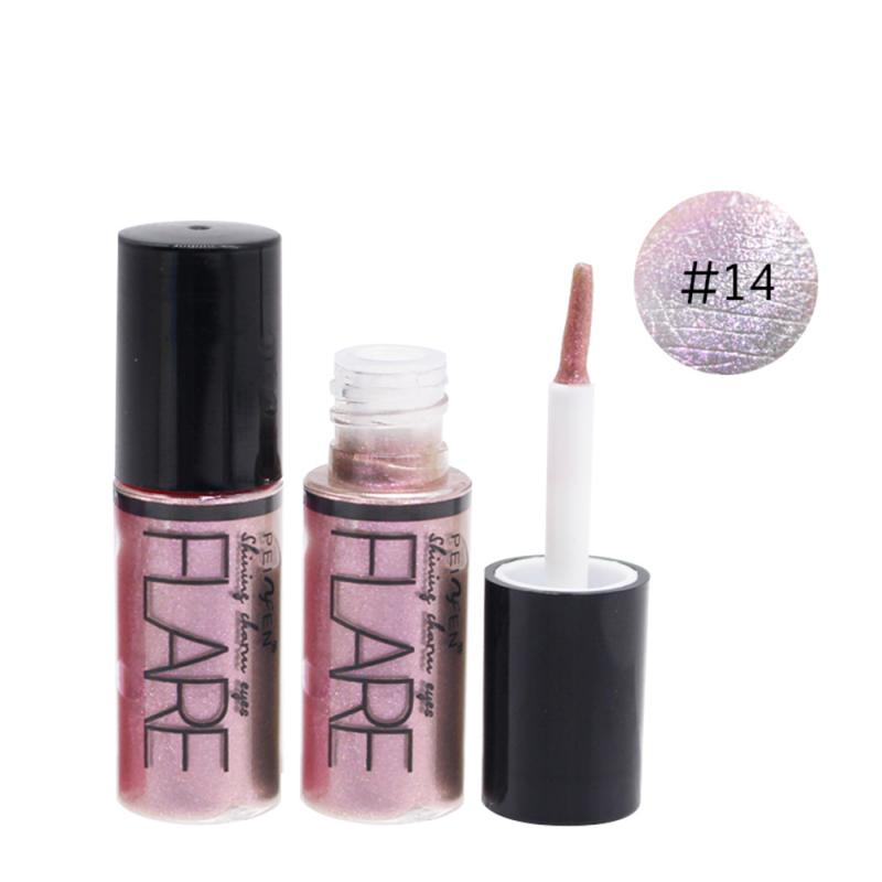 Pärlemorfärgad makeup flytande ögonskugga glitter ögonskugga vattenfast flytande ögonskugga skimmer ögonmakeup slät borsthuvud tslm 1: 14