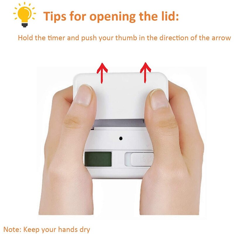 Square Timer,Kitchen Timer,1-3-5-10 Minutes,Sensor Flip Timer for Exercise Time Management & Countdown Settings