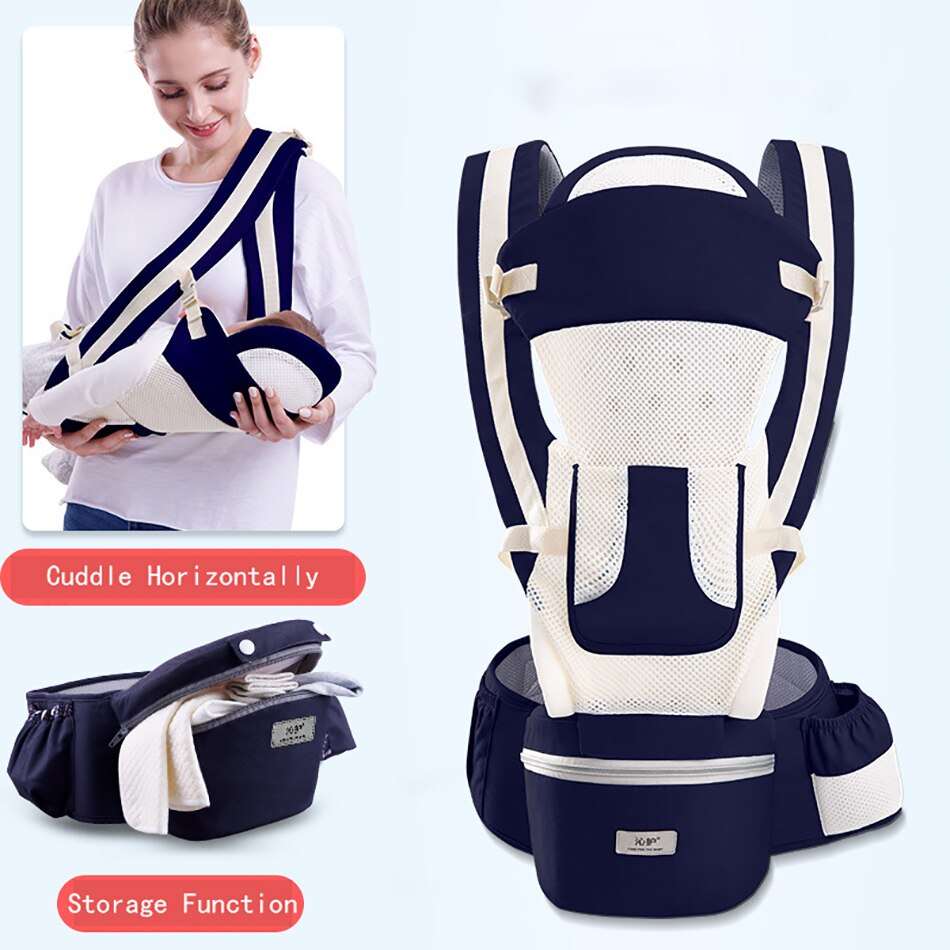 Baby Carrier Ergonomic Baby Carrier Soft Breathable Adjustable Multi-Function Ergonomic Carrier 0-48 months: EM0408