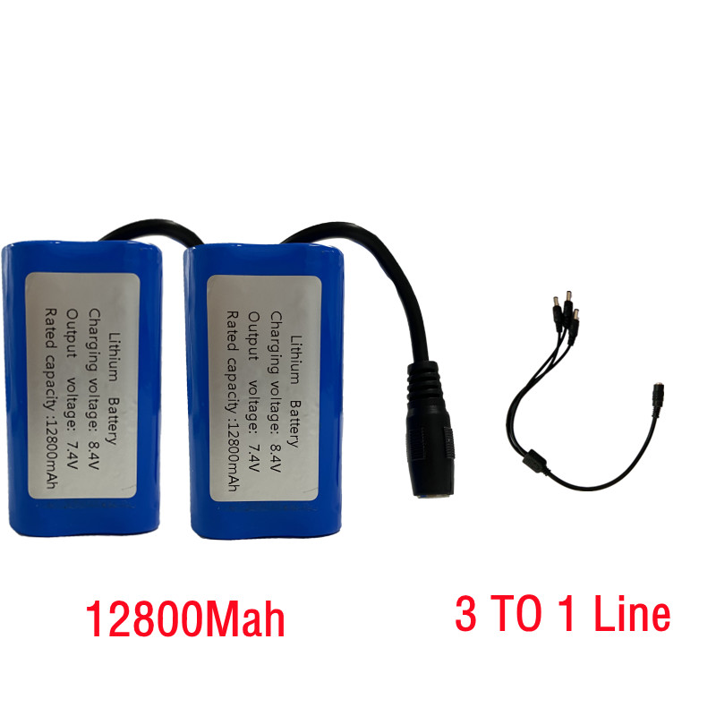 V020 T188 T888 V18 D16 V900 V700 D18 Afstandsbediening Rc Vissen Nest Aas Boot Onderdelen 7.4V 12800Mah 15000Mah Batterij/Lader: Paars