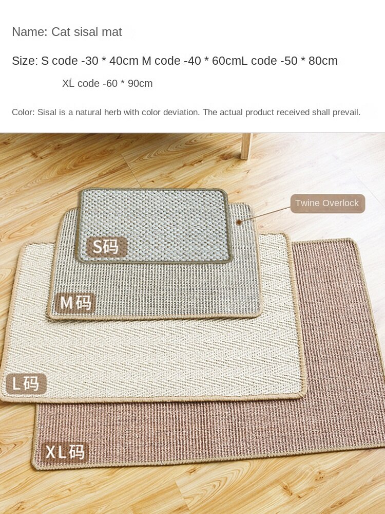 Scrapers for Cats Sisal Mat Furniture Boardback Scratcher Scratching Post Cat Scraper Supplies Pet Products Home Garden