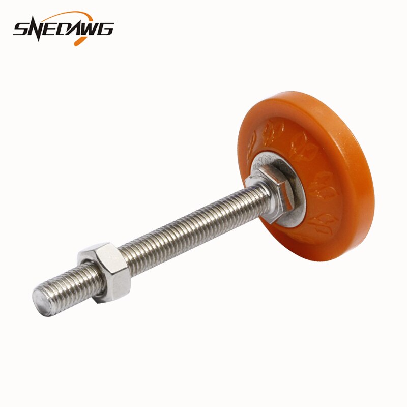 Fabrieksaanbieding, meubelsteunvoet pootkussen verstelbare voetbekers met schroeven steunvoeten vaste voet voor kast machinetafel: M18 x 100 mm x 150mm