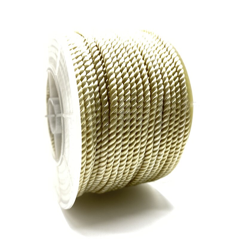 Fil Milan pour bijoux, 5Yards, 3mm, corde tressée à la main, Bracelet, ceinture, chaîne, rouge, pendentif en or: 16